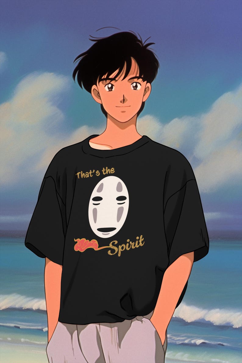T-shirt med Spirited Away-inspiration från Studio Ghibli | Anime-tröja bild 2