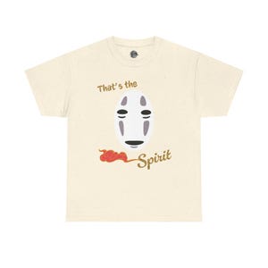 T-shirt med Spirited Away-inspiration från Studio Ghibli | Anime-tröja Natural