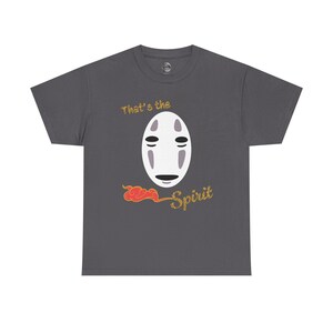 T-shirt med Spirited Away-inspiration från Studio Ghibli | Anime-tröja Charcoal