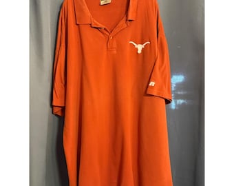 VNTG Russell Athletic Big & Tall UT Longhorn Polo 3XLT