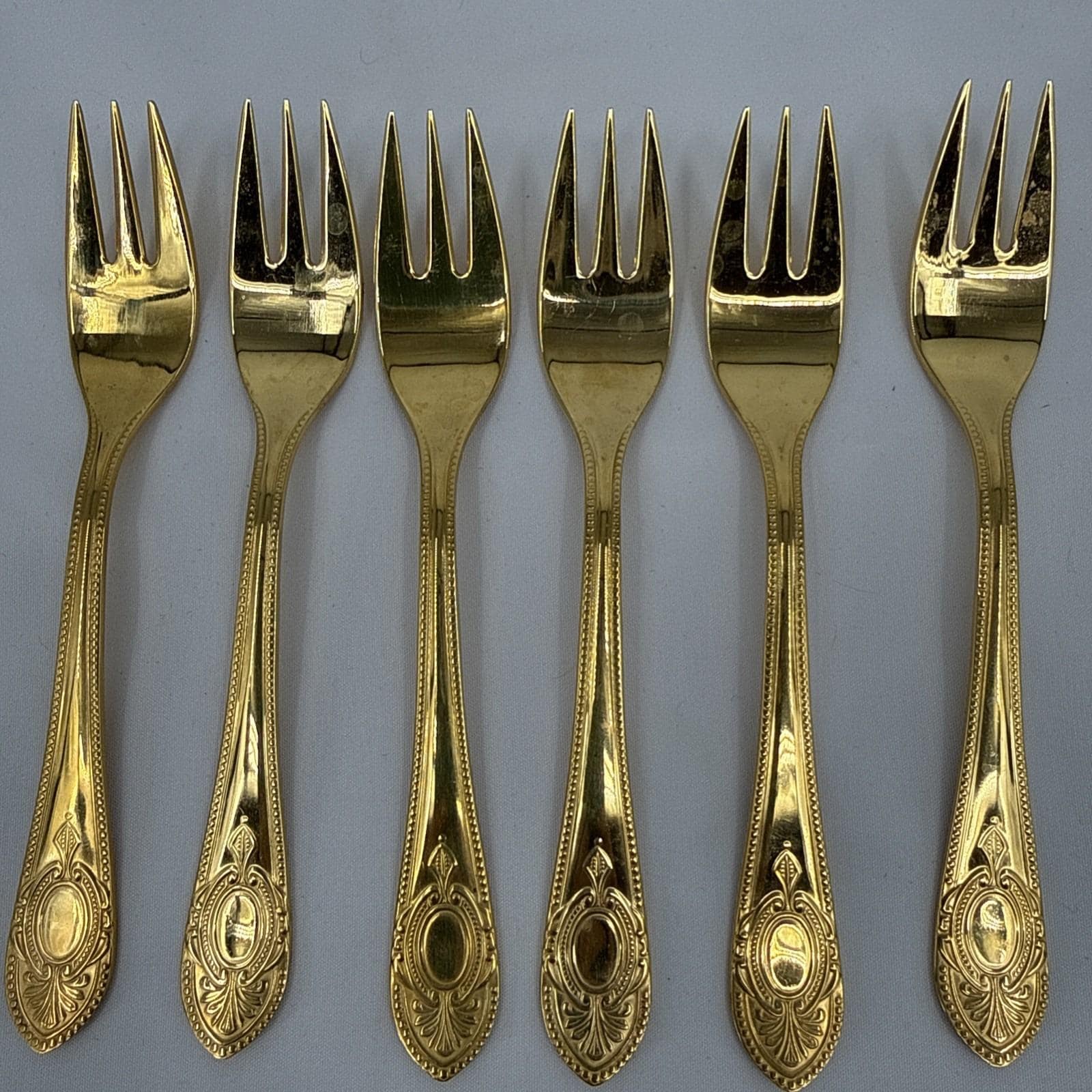 23/24 karat-hartvergoldet ドイツ　キャンドル Solingen 23/24K HARTVERGOLDET Germany 18/10 Golden Silverware