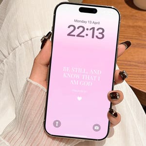 Fondos de pantalla con versículos bíblicos relajantes en colores pastel / Pantallas de bloqueo de paz y consuelo / Fondos de pantalla de fe