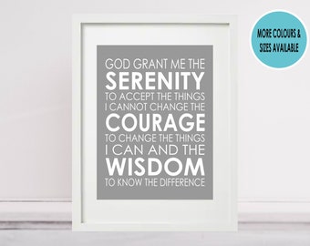 THE SERENITY PRAYER Poem Poetry  Quote Bible Verse Christian Quotes