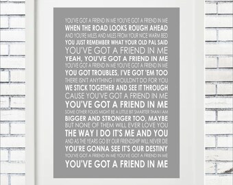 Toy Story Lyrics Etsy