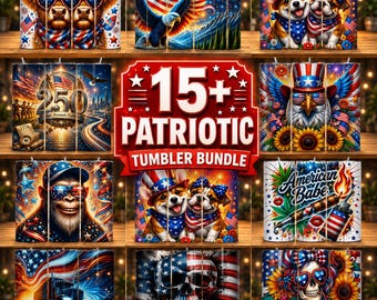 USA 250th Anniversary Tumbler Designs Bundle, Patriotic Eagle 1776–2026 PNG Wrap, American Flag 20oz Skinny Tumbler Sublimation