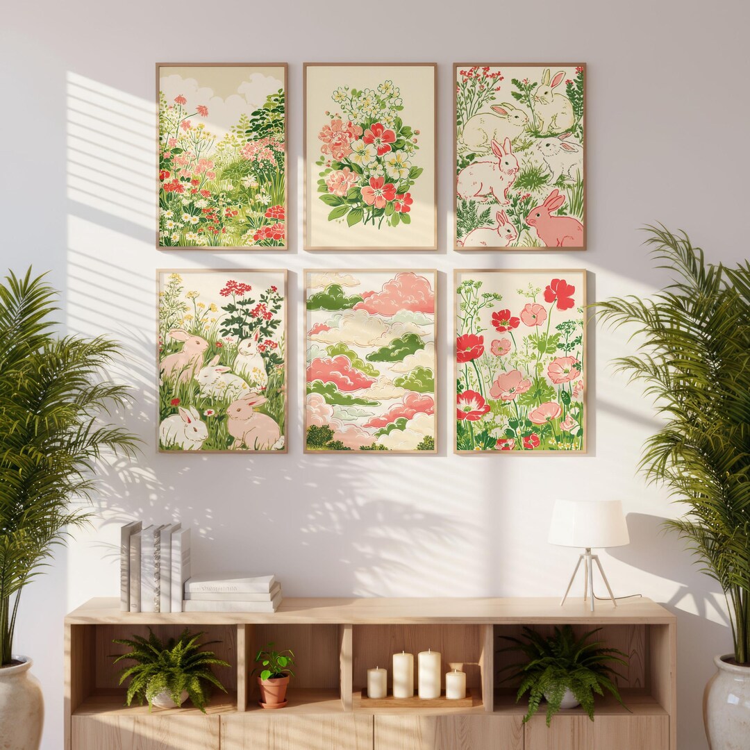 Cottagecore Spring Printable Wall Art - Curated Collection 2 (set of 6 ...