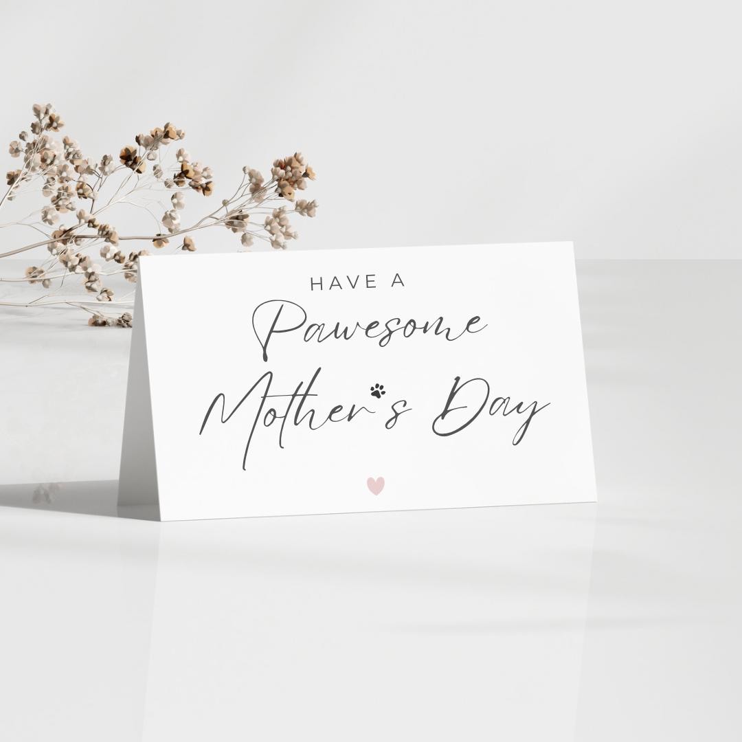 Pet Mom Mother’s Day Card Printable | Funny Card From Dog or Cat | Pet ...