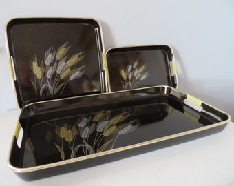 Lacquerware Tray Set Etsy