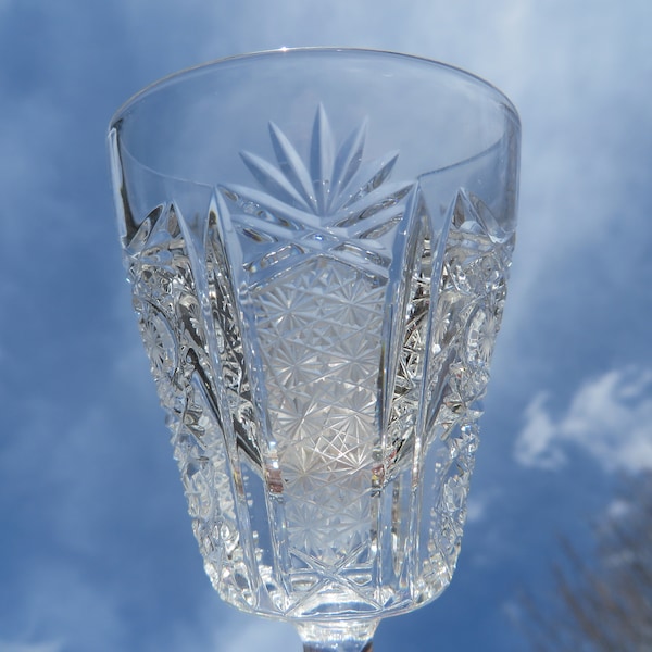 Hand Cut Lead Crystal Glasses Etsy