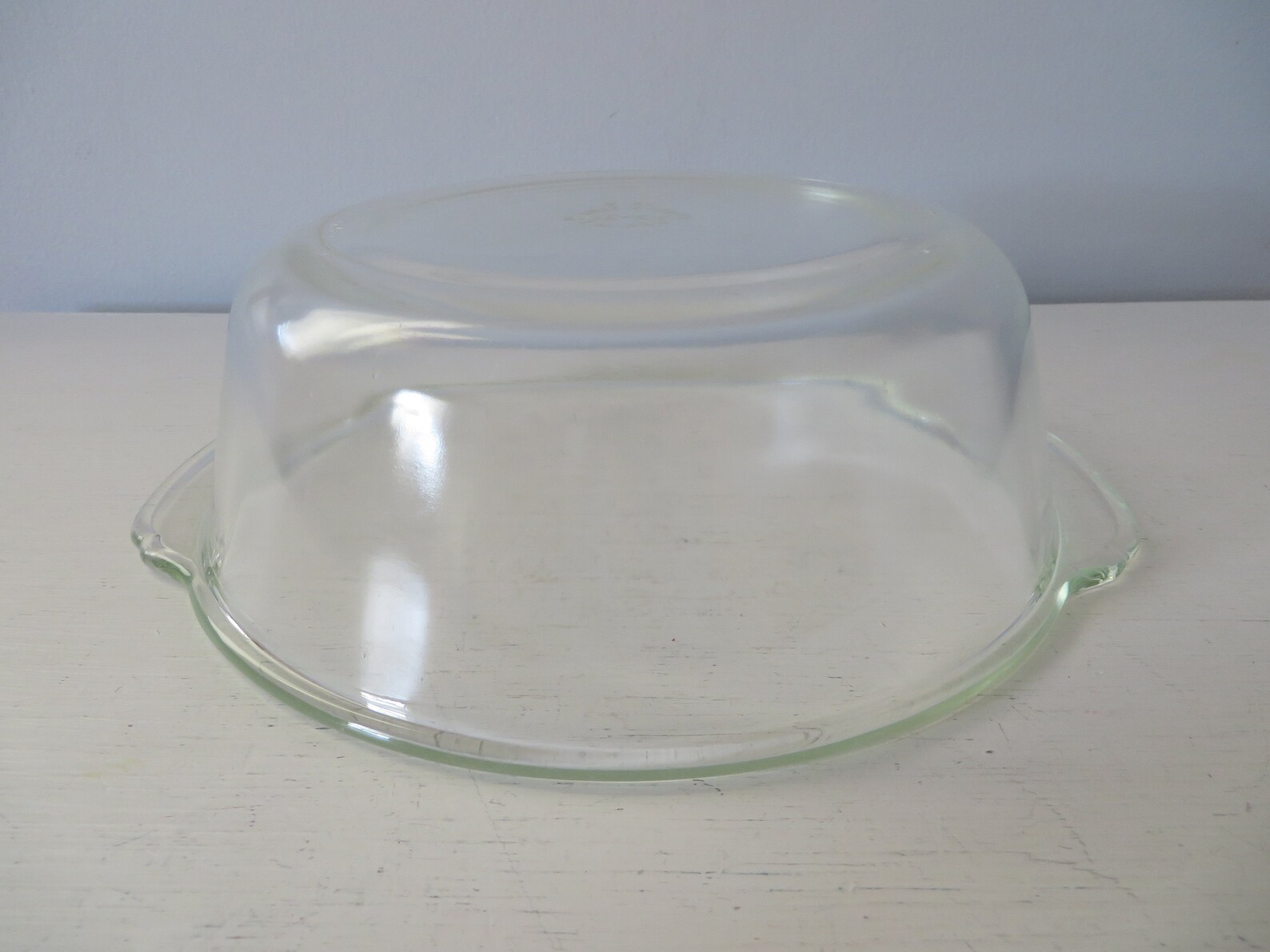 Vintage Fireking 2 QT. Clear Glass Casserole Dish Etsy