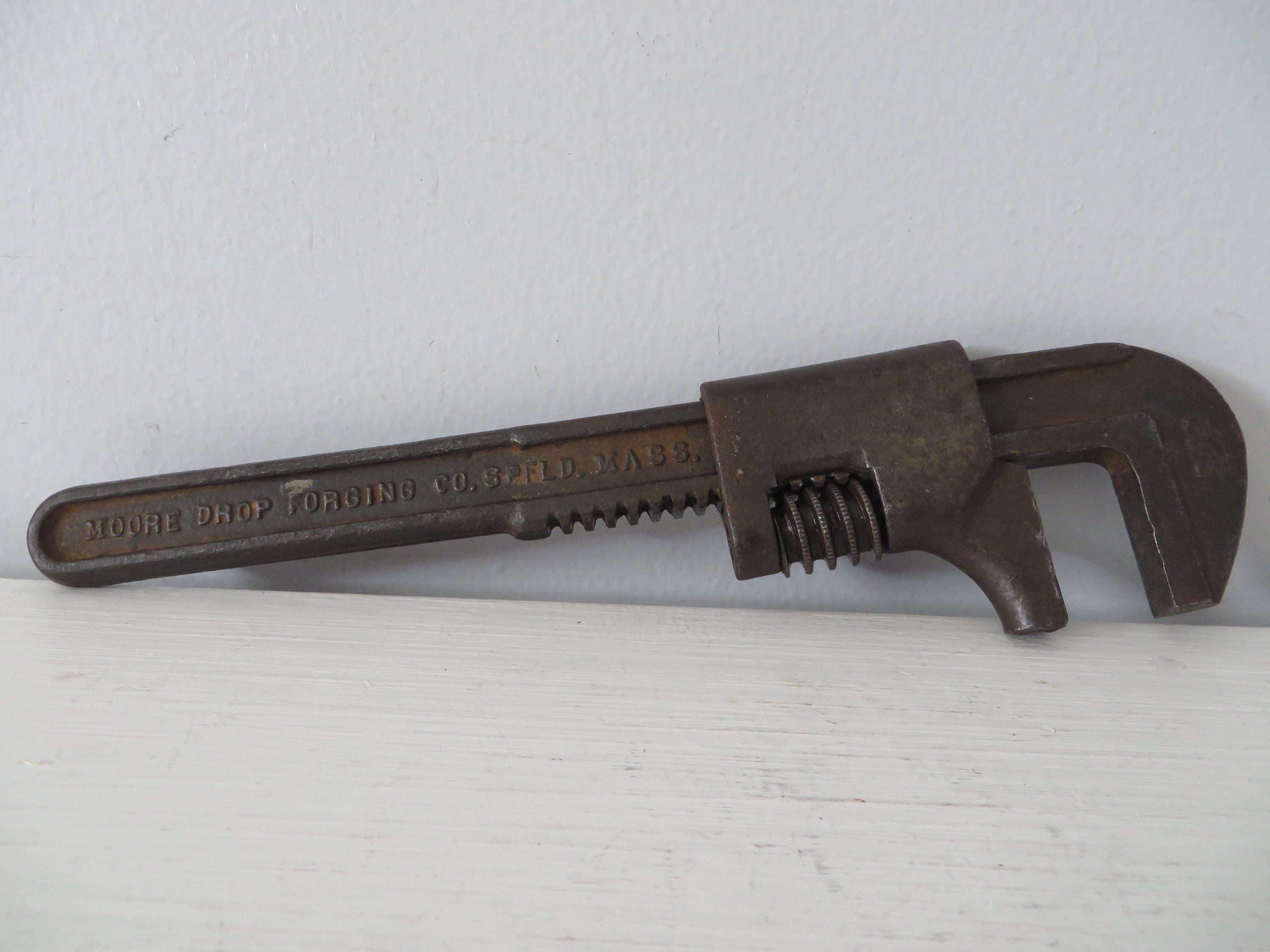 Large Vintage 14” F Monkey Wrench Made in Britain – Good Condition