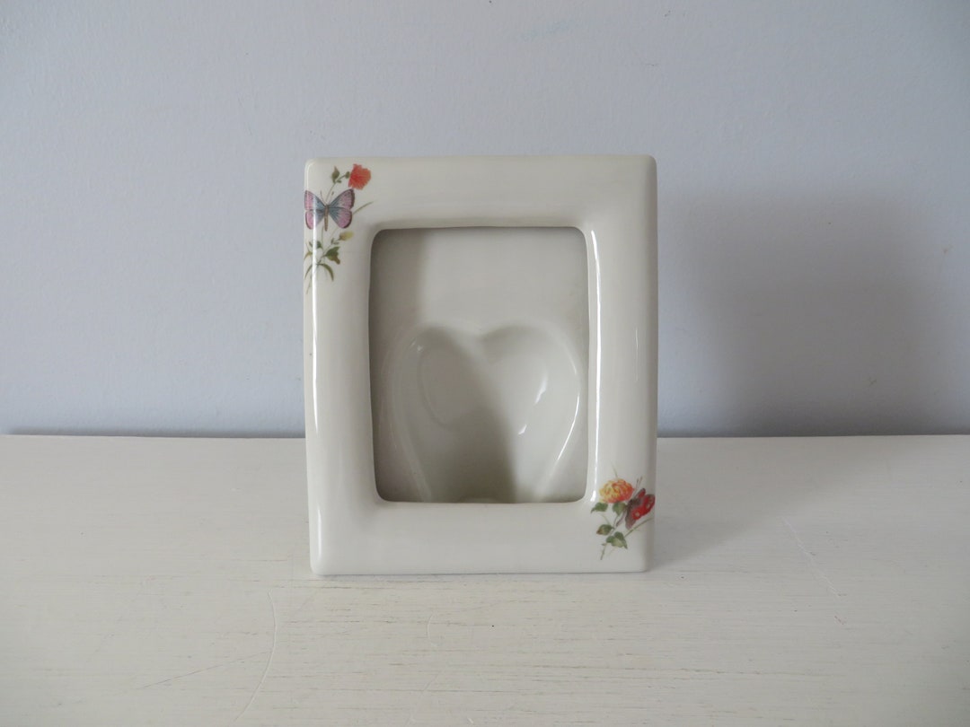 Vintage Porcelain Picture Frame Takahashi San Francisco Floral