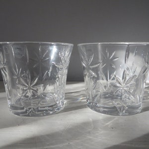 Vintage Gorham Crystal &quot;Floral Majesty&quot; Votive Holders - Cut Crystal Candle Holders - Made in Czech Republic