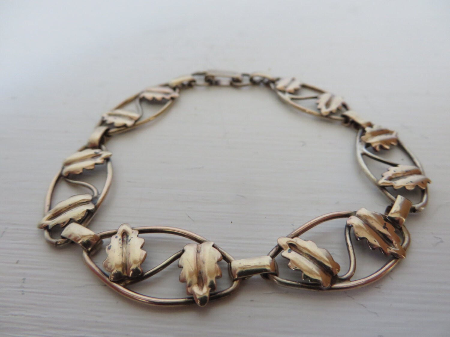 第一ネット 1950's Century Mid - Bracelet Link Leaf Vintage - 12K 1/20 その他