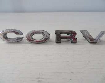 Vintage Corvair Emblem Letters - 60's Chevy Corvair Replacement Parts - American Auto