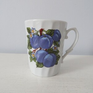 Vintage Apulum Fine Porcelain Plum Mug - 8 oz