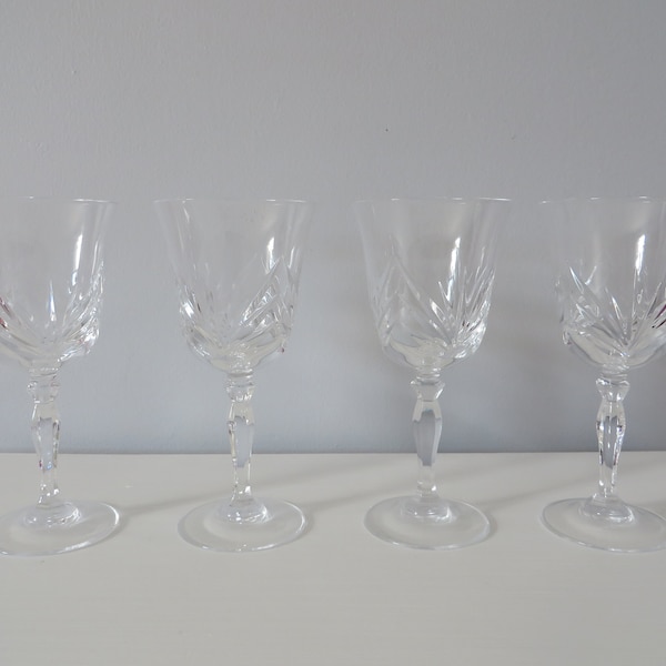 Cut Crystal Water Glasses Etsy