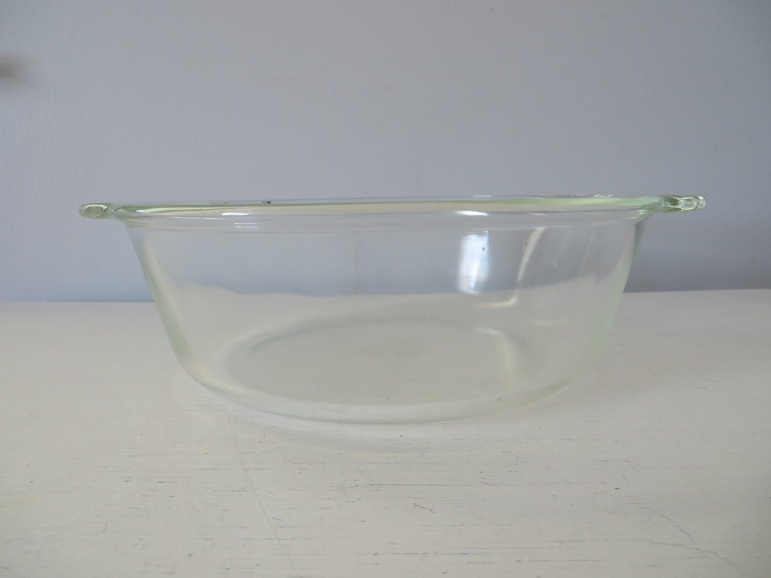 Vintage Fireking 2 QT. Clear Glass Casserole Dish Etsy