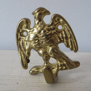 Vintage Brass American Eagle Hook 