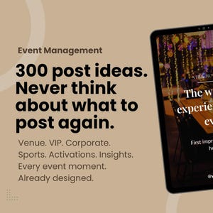 Event & Hospitality Canva Templates Bundle – Social Media Posts (Digital Download)
