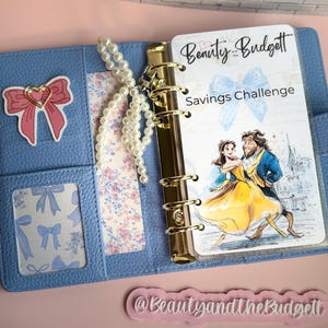 Beauty and the Budgett Savings Challenge Bundle | Fairytale Budget Tracker (PDF) | USD & Euro Versions