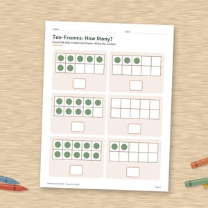 Kindergarten Math Worksheets, 50 Page Addition Subtraction Printable, Number Bonds image 7