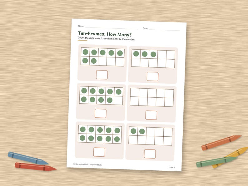 Kindergarten Math Worksheets, 50 Page Addition Subtraction Printable, Number Bonds image 7