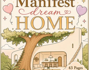 MANIFEST: Dein Traumhaus Malbuch | Ein gemütliches Zen-Malbuch für Erwachsene | Entspannung, Achtsamkeit, Gesetz der Anziehung, kompliziertes Design