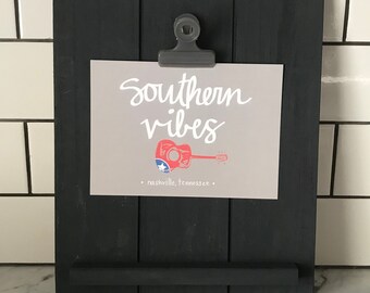 Southern Vibes Nashville Tennessee Card Print