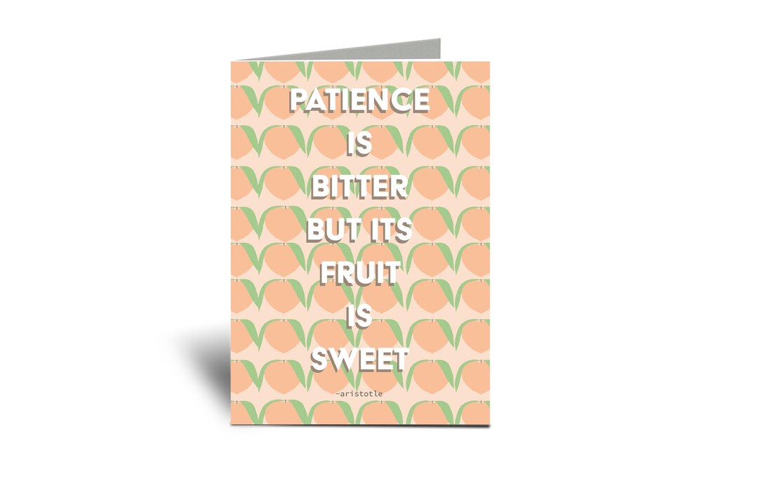 Elegant Patience Is Bitter But Its Fruit Is Sweet Pictures