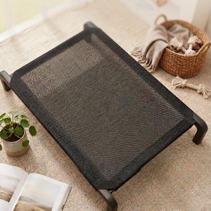 Elevated Dog Bed, Cooling Pet Cot, Raised Cat Bed, Breathable Indoor Outdoor Pet Furniture, Portable Sleeping Platform for Dogs and Cats