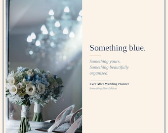 Something Blue Wedding Planner | Digital Budget Guest List and Seating Chart | No App | Instant Download