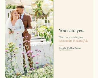 Digital Wedding Planner | Budget, Guest List and Seating Chart | No App, No Subscription | Instant Download