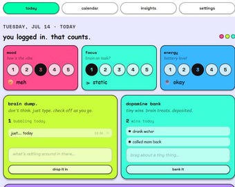 brain.gif ADHD Tracker | Digital ADHD Planner for Adults | Buffering Edition | No App | Instant Download