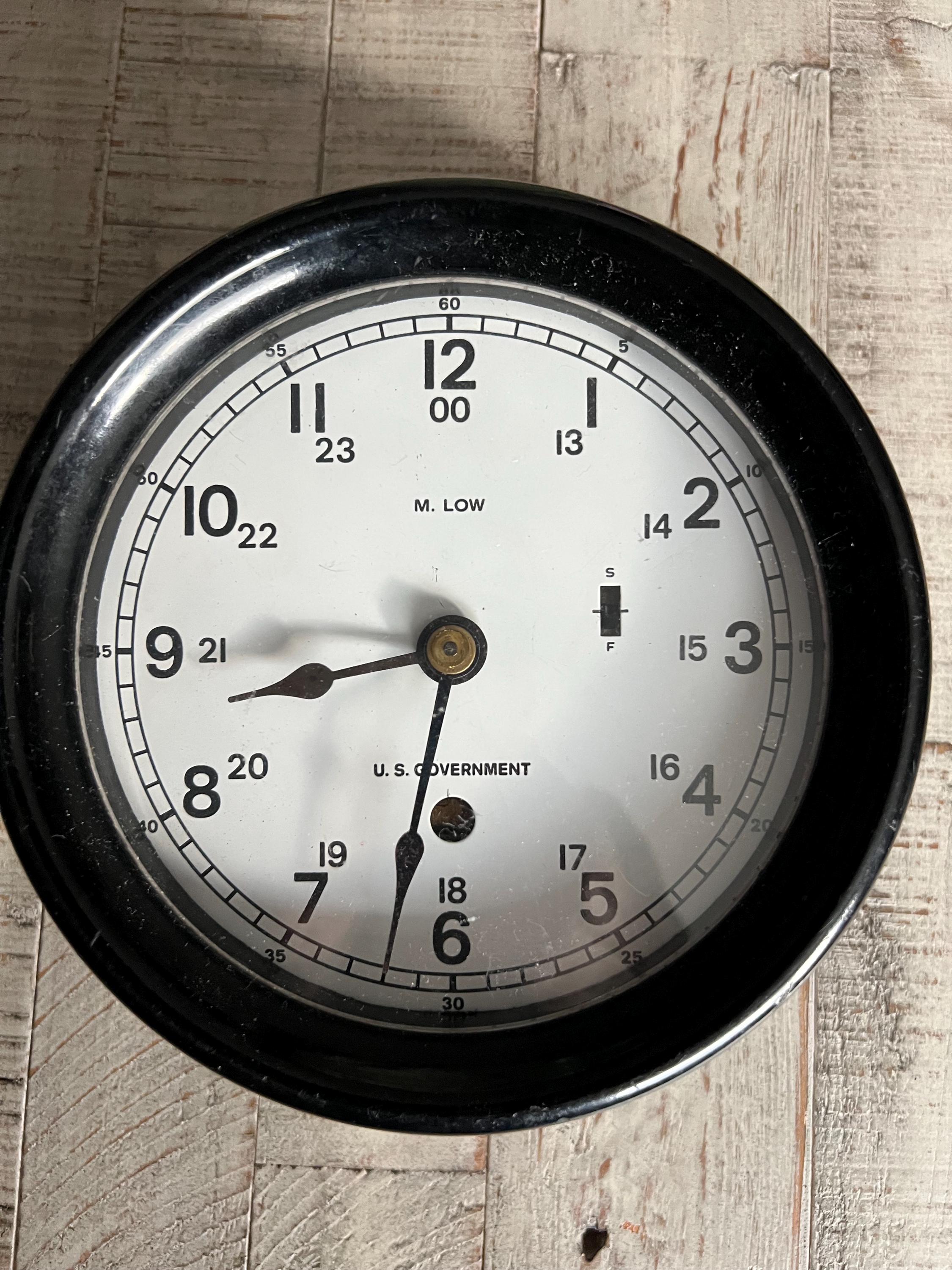 Vintage Us Navy Clock - Etsy