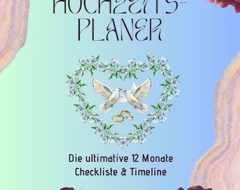 Lista de verificación para bodas en PDF | Planificación de bodas compacta | El hilo conductor de tu boda | Elementos esenciales para la planificación de bodas (Descargar A4)