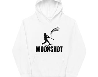 Sudadera con capucha de béisbol Moonshot para niños, sudadera Home Run para jóvenes, ropa para el día del partido.
