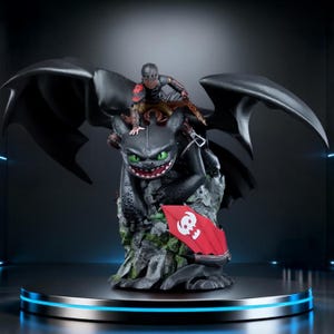 Hicke & Tandlös - HTTYD-film STL-fil (staty + byst) | 2 varianter av 3D-utskriftsmodeller