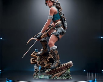 Lara Croft - File STL del gioco Tomb Raider (Statua + Busto)