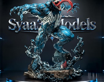 Statua Venom Symbiote Rampage STL / Modello 3D per stampa fanart in scala 1/6 (Download digitale)