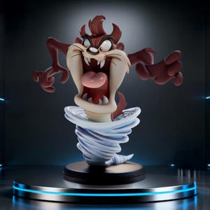 Taz Tasmanian Devil - Looney Tunes STL File | Classic Cartoon 3D Print Model
