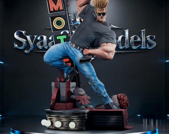 Johnny Bravo - File STL del cartone animato / 2 varianti. Iconico personaggio degli anni '90. Modelli per la stampa 3D.