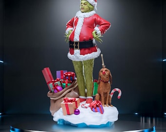 Grinch Christmas - Statuetta in formato STL (Download digitale)