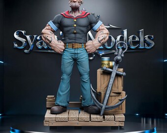 Popeye - File STL del marinaio / Modello per stampa 3D del film d'animazione