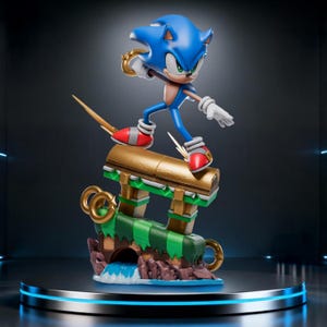 Speed Hedgehog - Cartoon Movie STL File | 1:6 Scale 3D Print Model