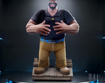 Bluto - File STL di Popeye Villain