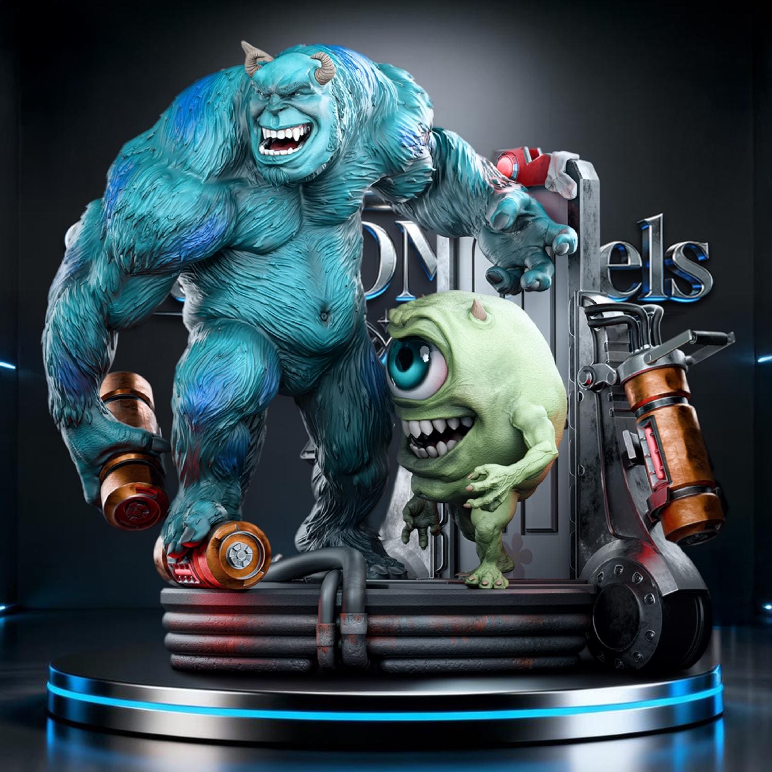 Sully First Model Mike & Sully Diorama - Monster Inc STL File | Movie 3D Print Model - Etsy