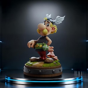 STL-bestand in Asterix Toon-stijl | Cartoon 3D-printmodel
