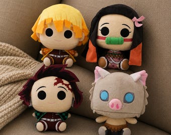Demon Slayer Plush Toy, Anime Plushie Gift, Kawaii Manga Stuffed Animal, Demon Slayer Character Plush, Anime Fan Gift, Cute Collectible Toy