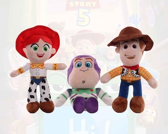 Toy Story Plush Toy, Woody Buzz Jessie Plushie, Cowboy Sheriff Stuffed Animal, Space Ranger Plush Doll, Cartoon Character Gift, Kids Toy